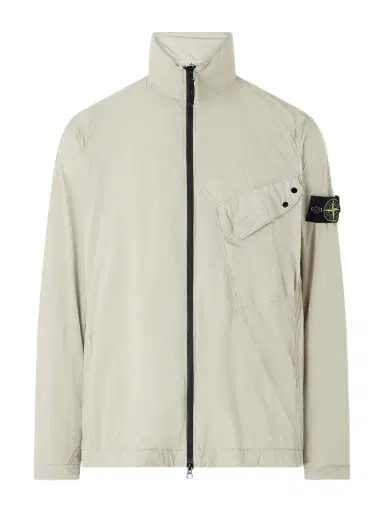 Stone Island Logo-Appliquéd Garment-Dyed Shell Jacket - Men | Thumbnail 1 Stone Island Logo-Appliquéd Garment-Dyed Shell Jacket - Men | Thumbnail 1