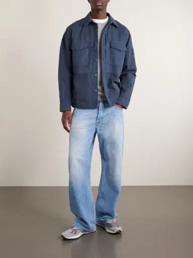 Stone Island STONE ISLAND GHOST Garment-Dyed Cotton and Linen-Canvas Overshirt - Men | Thumbnail 2 Stone Island STONE ISLAND GHOST Garment-Dyed Cotton and Linen-Canvas Overshirt - Men | Thumbnail 2