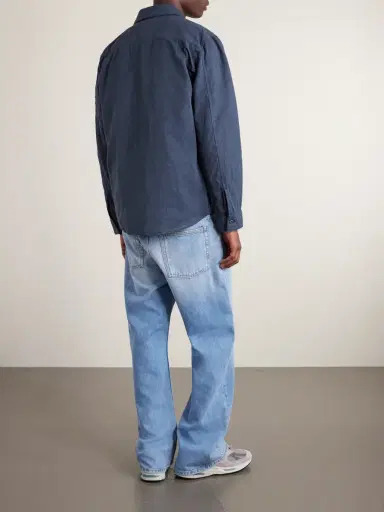 Stone Island STONE ISLAND GHOST Garment-Dyed Cotton and Linen-Canvas Overshirt - Men | Thumbnail 4 Stone Island STONE ISLAND GHOST Garment-Dyed Cotton and Linen-Canvas Overshirt - Men | Thumbnail 4