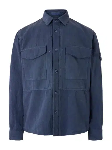 Stone Island STONE ISLAND GHOST Garment-Dyed Cotton and Linen-Canvas Overshirt - Men | Thumbnail 1 Stone Island STONE ISLAND GHOST Garment-Dyed Cotton and Linen-Canvas Overshirt - Men | Thumbnail 1