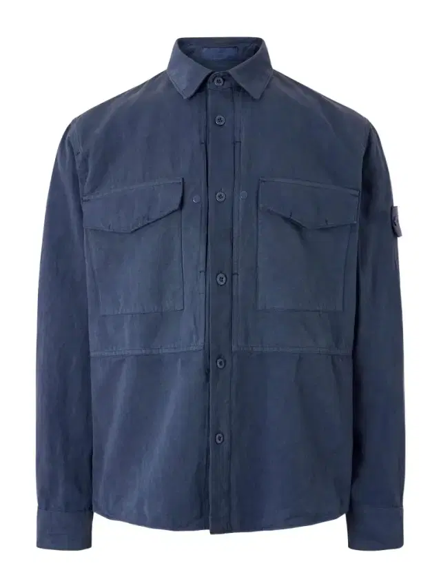 STONE ISLAND GHOST Garment-Dyed Cotton and Linen-Canvas Overshirt - Men STONE ISLAND GHOST Garment-Dyed Cotton and Linen-Canvas Overshirt - Men