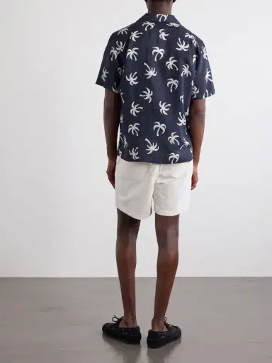 Onia Camp-Collar Printed Linen and Lyocell-Blend Shirt - Men | Thumbnail 4