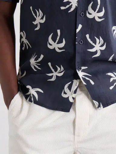Onia Camp-Collar Printed Linen and Lyocell-Blend Shirt - Men | Thumbnail 5