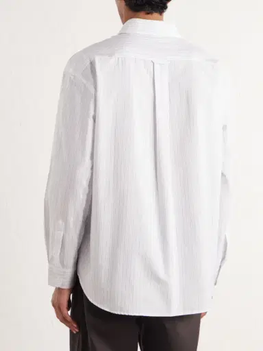 De Bonne Facture Architect Striped Cotton-Poplin Shirt - Men | Thumbnail 4 De Bonne Facture Architect Striped Cotton-Poplin Shirt - Men | Thumbnail 4