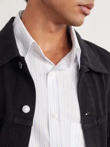 De Bonne Facture Architect Striped Cotton-Poplin Shirt - Men | Thumbnail 5 De Bonne Facture Architect Striped Cotton-Poplin Shirt - Men | Thumbnail 5