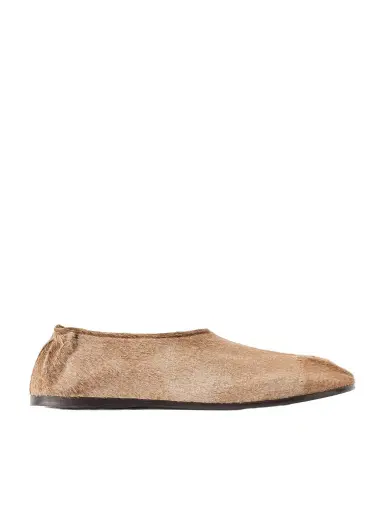 Lemaire Glove Calf Hair Slippers - Men | Thumbnail 1 Lemaire Glove Calf Hair Slippers - Men | Thumbnail 1