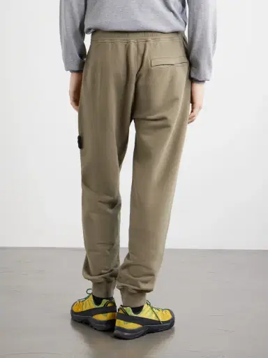 Stone Island Logo-Appliquéd Brushed Cotton-Fleece Sweatpants - Men | Thumbnail 4 Stone Island Logo-Appliquéd Brushed Cotton-Fleece Sweatpants - Men | Thumbnail 4