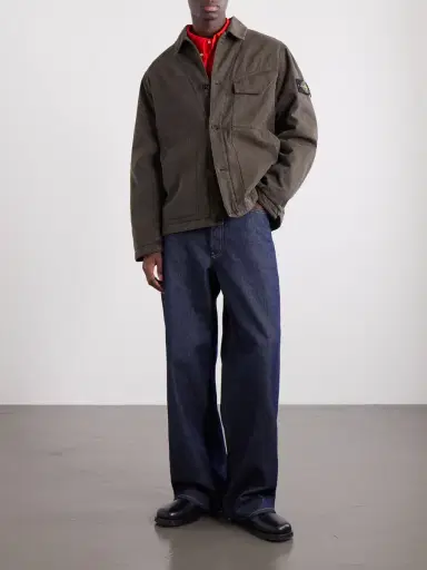 Stone Island Garment-Dyed Panama Cotton-Canvas Jacket - Men | Thumbnail 2 Stone Island Garment-Dyed Panama Cotton-Canvas Jacket - Men | Thumbnail 2