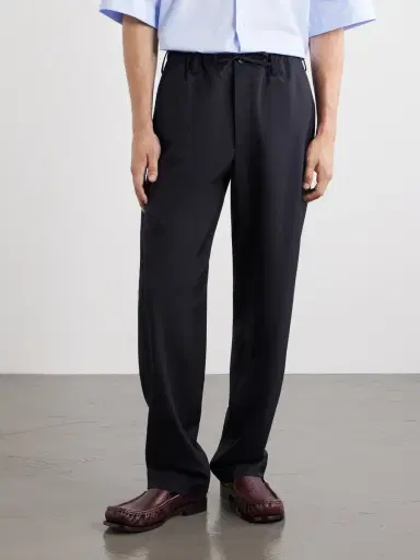 Dries Van Noten Penny Straight-Leg Wool Trousers - Men | Thumbnail 3