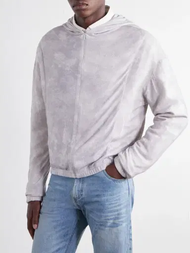 ADON Printed Silk Zip-Up Hoodie - Men | Thumbnail 3 ADON Printed Silk Zip-Up Hoodie - Men | Thumbnail 3