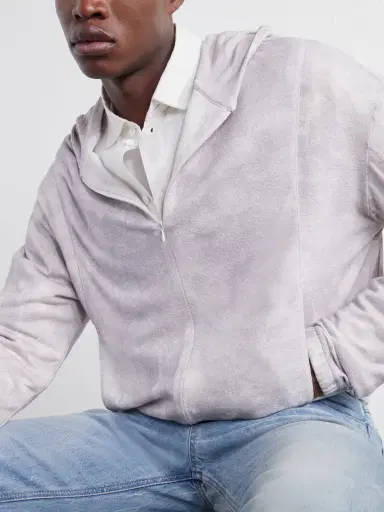 ADON Printed Silk Zip-Up Hoodie - Men | Thumbnail 5 ADON Printed Silk Zip-Up Hoodie - Men | Thumbnail 5