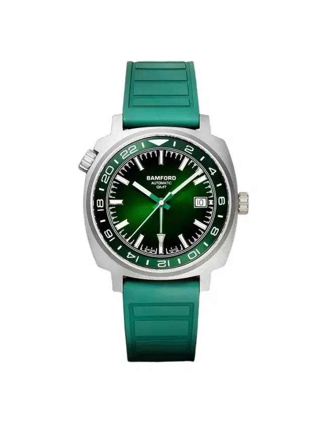 Bamford London GMT Automatic Titanium Watch, Ref. GMTISG.G1RURG - Men