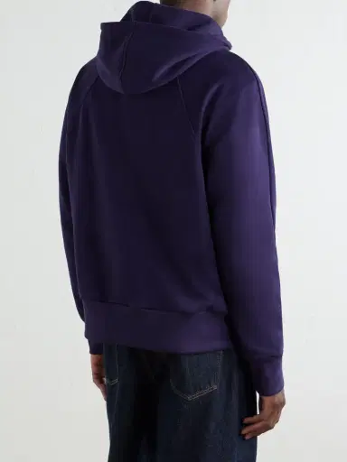 ADON Logo-Print Cotton-Jersey Hoodie - Men | Thumbnail 4