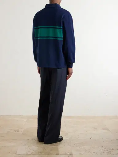 Aimé Leon Dore Logo-Embroidered Cotton-Jersey Polo Sweater - Men | Thumbnail 4 Aimé Leon Dore Logo-Embroidered Cotton-Jersey Polo Sweater - Men | Thumbnail 4