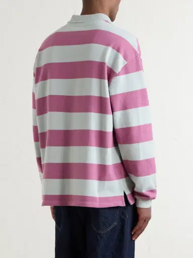 Aimé Leon Dore Striped Cotton-Jersey Polo Sweater - Men | Thumbnail 4 Aimé Leon Dore Striped Cotton-Jersey Polo Sweater - Men | Thumbnail 4