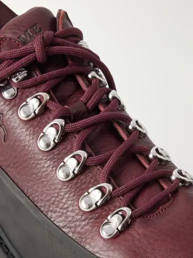 Diemme Cornaro Rubber-Trimmed Leather Hiking Boots - Men | Thumbnail 5
