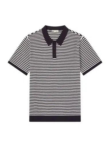 Onia Striped Textured-Cotton Polo Shirt - Men | Thumbnail 1