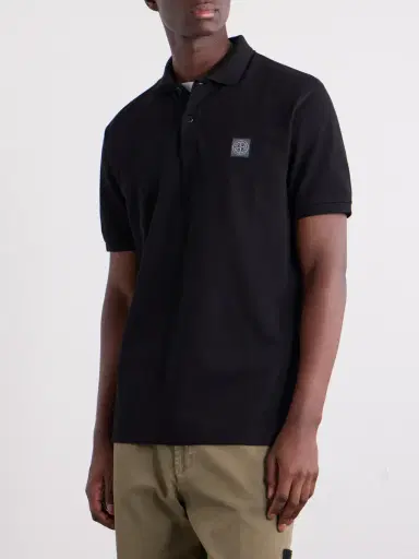 Stone Island Logo-Appliquéd Cotton-Piqué Polo Shirt - Men | Thumbnail 3 Stone Island Logo-Appliquéd Cotton-Piqué Polo Shirt - Men | Thumbnail 3