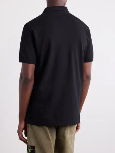Stone Island Logo-Appliquéd Cotton-Piqué Polo Shirt - Men | Thumbnail 4 Stone Island Logo-Appliquéd Cotton-Piqué Polo Shirt - Men | Thumbnail 4