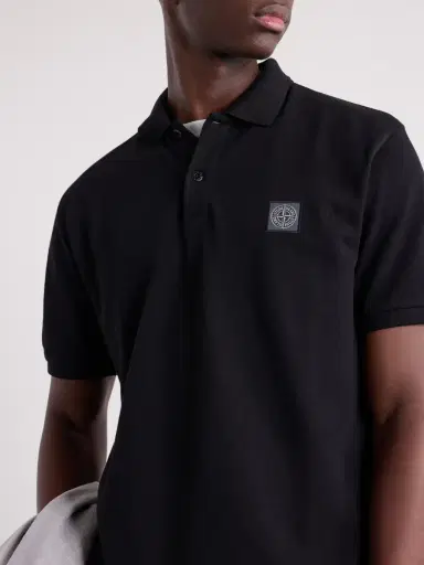 Stone Island Logo-Appliquéd Cotton-Piqué Polo Shirt - Men | Thumbnail 5 Stone Island Logo-Appliquéd Cotton-Piqué Polo Shirt - Men | Thumbnail 5