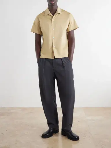Second/Layer Avenue Camp-Collar Stretch-Cotton Poplin Shirt - Men | Thumbnail 2 Second/Layer Avenue Camp-Collar Stretch-Cotton Poplin Shirt - Men | Thumbnail 2