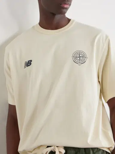 Stone Island New Balance Logo-Print Cotton-Jersey T-Shirt - Men | Thumbnail 5