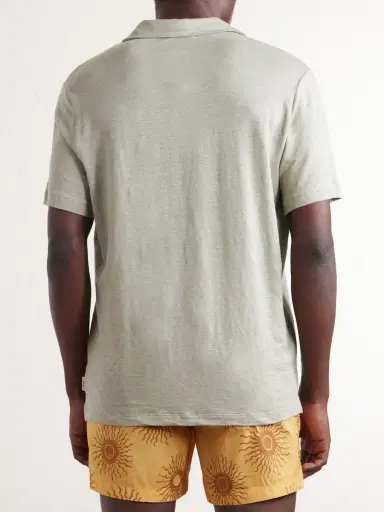 Onia Shaun Linen-Blend Polo Shirt - Men | Thumbnail 4 Onia Shaun Linen-Blend Polo Shirt - Men | Thumbnail 4