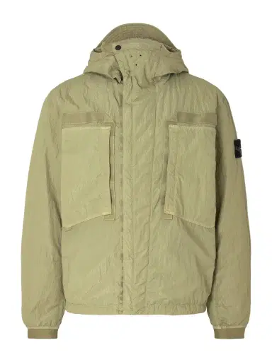 Stone Island Garment-Dyed Padded Crinkled Warp Rib Nylon-TC Hooded Jacket - Men | Thumbnail 1