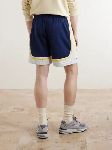 Aimé Leon Dore Novelty Straight-Leg Logo-Embroidered Mesh Drawstring Shorts - Men | Thumbnail 3 Aimé Leon Dore Novelty Straight-Leg Logo-Embroidered Mesh Drawstring Shorts - Men | Thumbnail 3