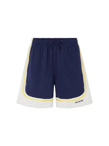 Aimé Leon Dore Novelty Straight-Leg Logo-Embroidered Mesh Drawstring Shorts - Men | Thumbnail 1 Aimé Leon Dore Novelty Straight-Leg Logo-Embroidered Mesh Drawstring Shorts - Men | Thumbnail 1