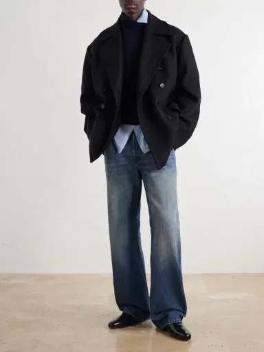 Dries Van Noten Double-Breasted Wool-Blend Coat - Men | Thumbnail 2