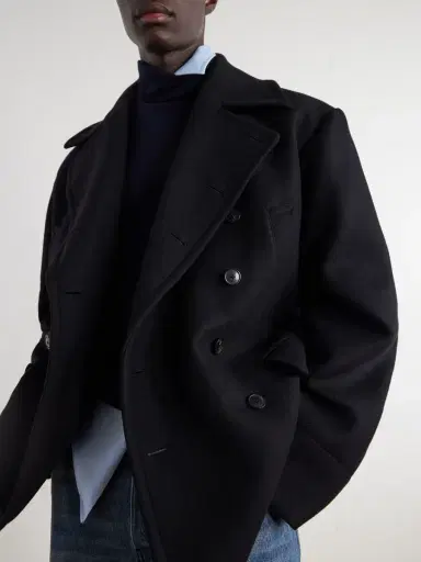 Dries Van Noten Double-Breasted Wool-Blend Coat - Men | Thumbnail 5