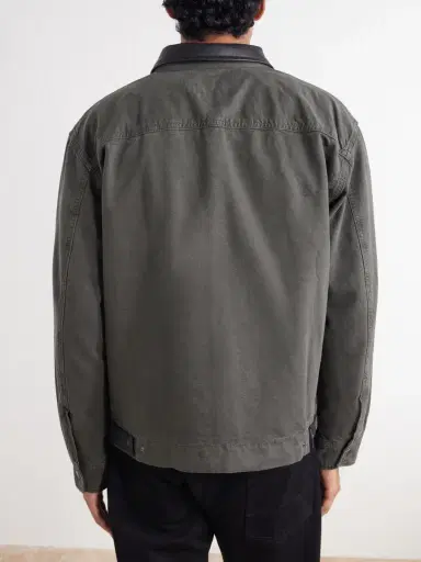 rag & bone Leather-Trimmed Cotton-Canvas Jacket - Men | Thumbnail 4