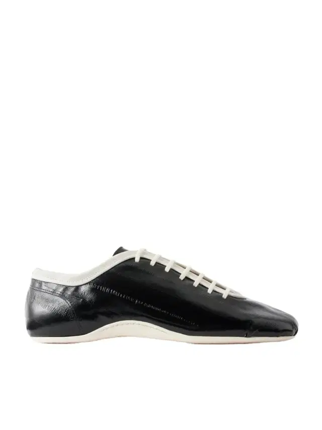 Dries Van Noten Glossed Leather Sneakers - Men