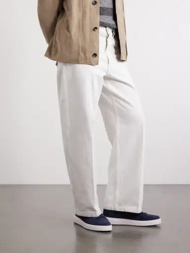 J.M. Weston On Time Leather-Trimmed Suede Sneakers - Men | Thumbnail 2