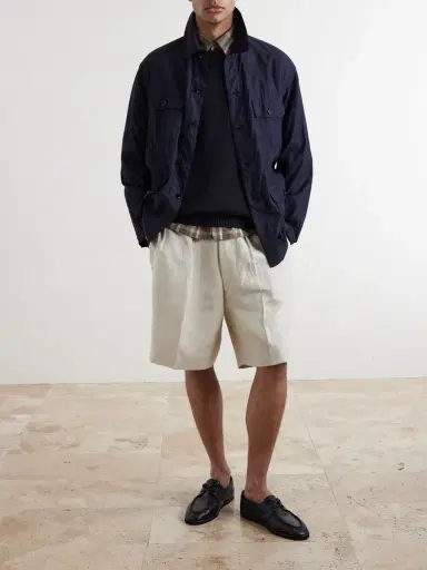 Kaptain Sunshine Safari Cotton and Silk-Blend Overshirt - Men | Thumbnail 2 Kaptain Sunshine Safari Cotton and Silk-Blend Overshirt - Men | Thumbnail 2