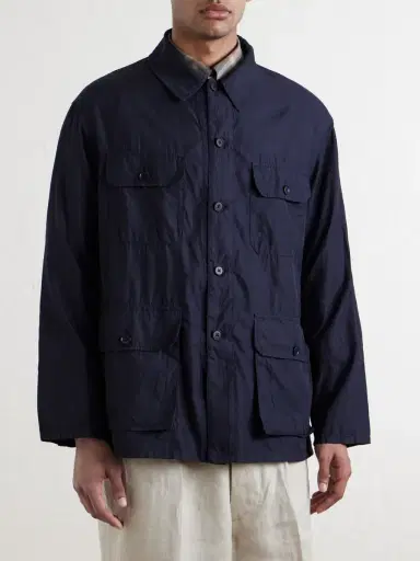 Kaptain Sunshine Safari Cotton and Silk-Blend Overshirt - Men | Thumbnail 3 Kaptain Sunshine Safari Cotton and Silk-Blend Overshirt - Men | Thumbnail 3