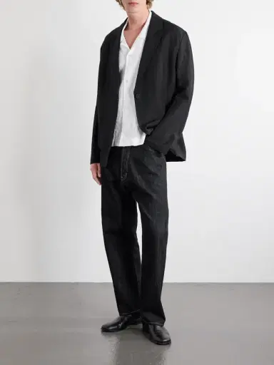 Studio Nicholson Convertible-Collar Linen Shirt - Men | Thumbnail 2 Studio Nicholson Convertible-Collar Linen Shirt - Men | Thumbnail 2
