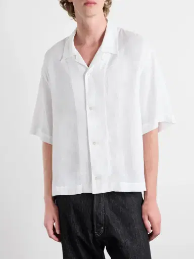 Studio Nicholson Convertible-Collar Linen Shirt - Men | Thumbnail 3 Studio Nicholson Convertible-Collar Linen Shirt - Men | Thumbnail 3