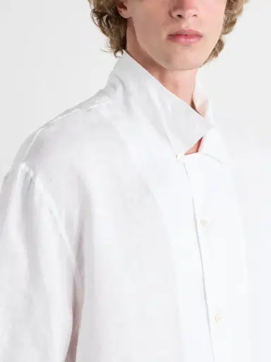 Studio Nicholson Convertible-Collar Linen Shirt - Men | Thumbnail 5 Studio Nicholson Convertible-Collar Linen Shirt - Men | Thumbnail 5