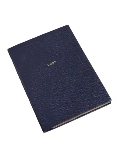 Smythson 2027 Soho Panama Cross-Grain Leather Diary - Men | Thumbnail 1