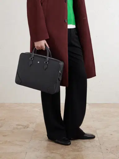 Montblanc Medium Full-Grain Leather Briefcase - Men | Thumbnail 2