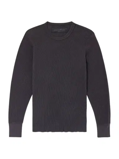 Aaron Levine Waffle-Knit Cotton Sweater - Men | Thumbnail 1 Aaron Levine Waffle-Knit Cotton Sweater - Men | Thumbnail 1