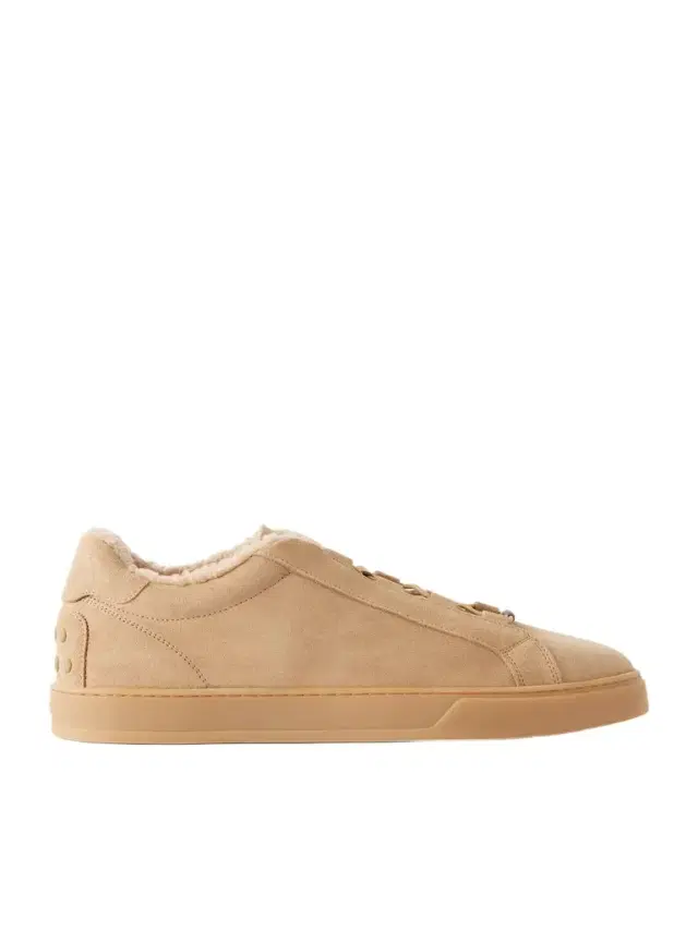 Tod's Cassetta 04L Shearling-Lined Suede Sneakers - Men
