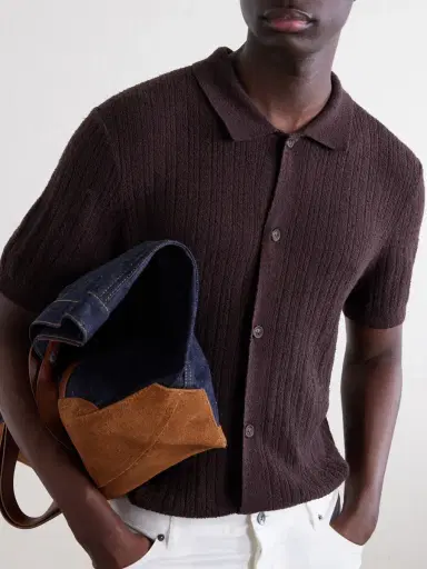 Onia Ribbed-Knit Cotton-Blend Boucle Shirt - Men | Thumbnail 5 Onia Ribbed-Knit Cotton-Blend Boucle Shirt - Men | Thumbnail 5