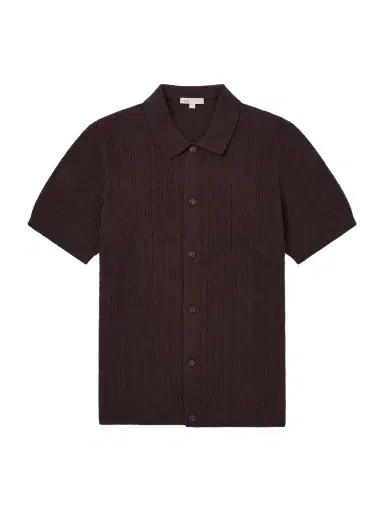 Onia Ribbed-Knit Cotton-Blend Boucle Shirt - Men | Thumbnail 1 Onia Ribbed-Knit Cotton-Blend Boucle Shirt - Men | Thumbnail 1