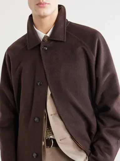 Kiton Wool and Cashmere-Blend Coat - Men | Thumbnail 5