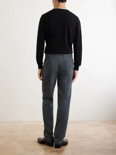 Kiton Straight-Leg Lyocell-Blend Trousers - Men | Thumbnail 4 Kiton Straight-Leg Lyocell-Blend Trousers - Men | Thumbnail 4