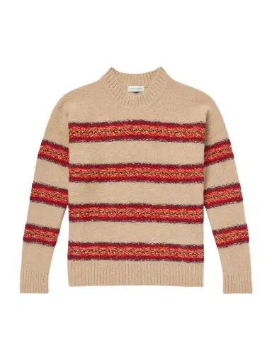 Dries Van Noten Master Striped Alpaca-Blend Sweater - Men | Thumbnail 1