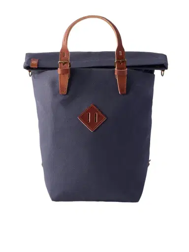 Bleu de Chauffe Woody Leather-Trimmed Waxed Cotton-Canvas Backpack - Men | Thumbnail 1
